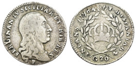 Napoli - Ferdinando IV Borbone (1759-1816) - 20 grana 1798 - Ag. - Gig. 104

qBB

SPEDIZIONE SOLO IN ITALIA - SHIPPING ONLY IN ITALY