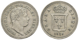 Napoli - Ferdinando II di Borbone (1830-1859) - Mezzo Carlino da 5 Grana 1836 1° tipo - Ag - 1,19 g - Gigante 173

SPL

SPEDIZIONE SOLO IN ITALIA ...