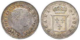 Napoli - Ferdinando II di Borbone (1830-1859) - 5 Grana 1838 - Ag - 1,14 g - Magliocca 657

qFDC

SPEDIZIONE SOLO IN ITALIA - SHIPPING ONLY IN ITA...