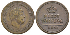 Napoli - Ferdinando II di Borbone (1830-1859) - Mezzo Tornese 1853 - Cu - 1,50 g

qSPL

SPEDIZIONE SOLO IN ITALIA - SHIPPING ONLY IN ITALY