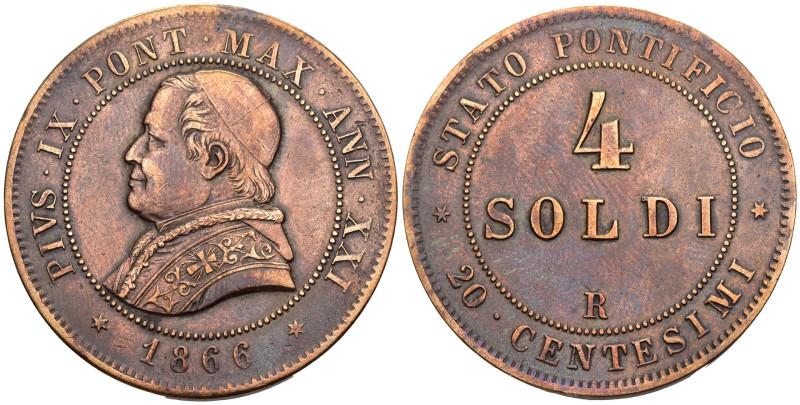 Roma - Pio IX (1846-1870) - 4 Soldi 1866 XXI - 19,45 g - lucidata

BB

SPEDI...