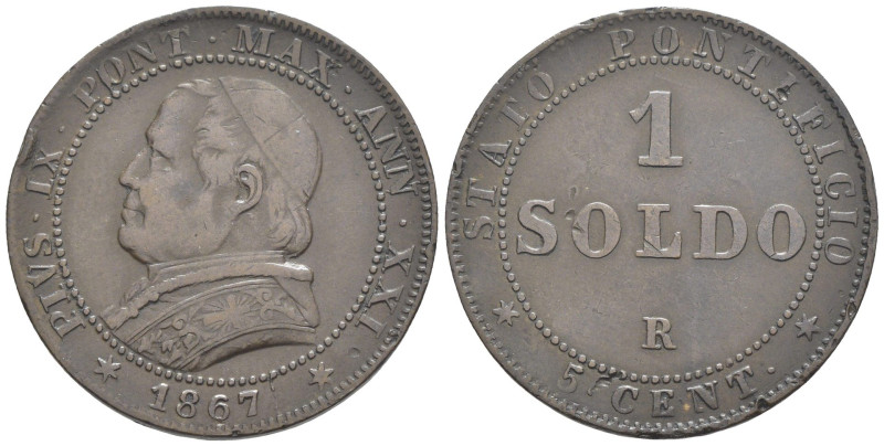 Roma - Pio IX (1846-1870) - 1 Soldo (5 Centesimi) 1867

qBB

SPEDIZIONE SOLO...