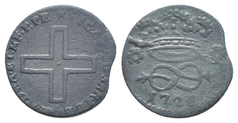 Vittorio Amedeo II, Re di Sardegna (1718-1730) - 2 Denari (II tipo) 1726 - gr. 1...