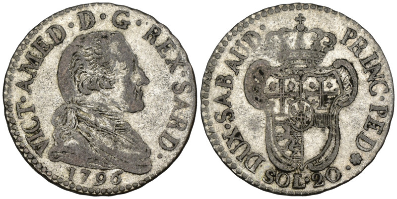 Vittorio Amedeo III (1773-1796) - 20 Soldi 1796 - Mi. - Mont. 373

BB

SPEDI...