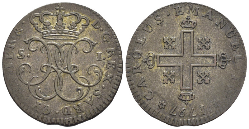 Carlo Emanuele IV (1796-1802) - Soldo 1797 - RARA - Mi. - Gig. 17

qSPL

SPE...