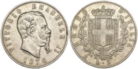 Vittorio Emanuele II (1861-1878) - 5 Lire 1870 Roma - RARA - Ag - Gigante 41

BB

SPEDIZIONE SOLO IN ITALIA - SHIPPING ONLY IN ITALY