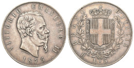 Vittorio Emanuele II (1861-1878) - 5 Lire 1875 - Ag - Gigante 49

BB

SPEDIZIONE SOLO IN ITALIA - SHIPPING ONLY IN ITALY