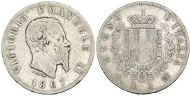 Vittorio Emanuele II - 1 Lira 1867 Torino - Ag - MOLTO RARA (R2) - Ag - Gigante 67

MB

SPEDIZIONE SOLO IN ITALIA - SHIPPING ONLY IN ITALY