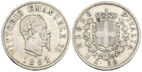 Vittorio Emanuele II (1861-1878) - 50 Centesimi 1862 Napoli - RARA - Ag - Gigante 72

MB+

SPEDIZIONE SOLO IN ITALIA - SHIPPING ONLY IN ITALY