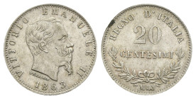 Vittorio Emanuele II (1861-1878) - 20 Centesimi 1863 - zecca: Milano - Ag - Gig# 84

BB+

SPEDIZIONE SOLO IN ITALIA - SHIPPING ONLY IN ITALY