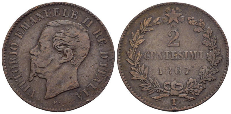 Vittorio Emanuele II (1861-1878) - 2 Centesimi 1867 Torino - Cu.

qBB

SPEDI...