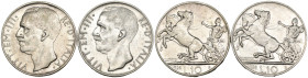 Vittorio Emanuele III (1900- 1943) - Lotto di 2 monete da 10 lire "Biga" 1928 una rosetta* (NON COMUNE) e due rosette** (RARISSIMA)

SPEDIZIONE SOLO...