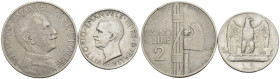 Vittorio Emanuele III (1900-1943) - lotto di 2 monete: Buono da 2 Lire e 5 Lire Aquilotto 1926

SPEDIZIONE SOLO IN ITALIA - SHIPPING ONLY IN ITALY