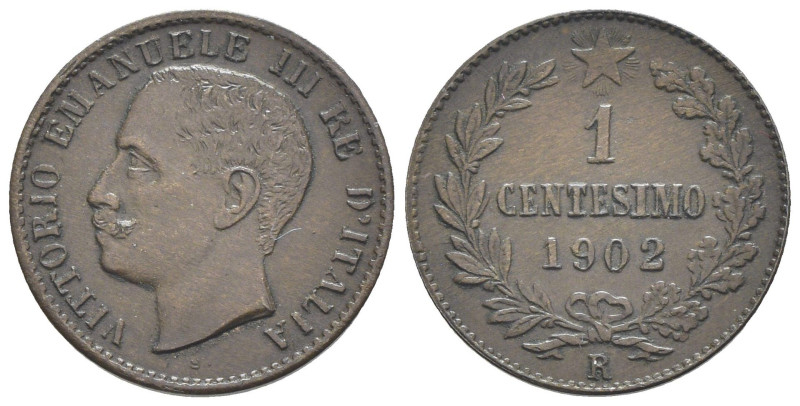 Vittorio Emanuele III (1900-1943) - 1 Centesimo 1902 - RARISSIMA (R3) - Gigante ...