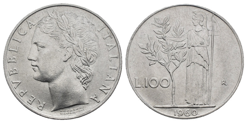 Monetazione in lire (1946-2001) - 100 Lire Minerva 1960 - RARA - Ac - Gig. 97
...