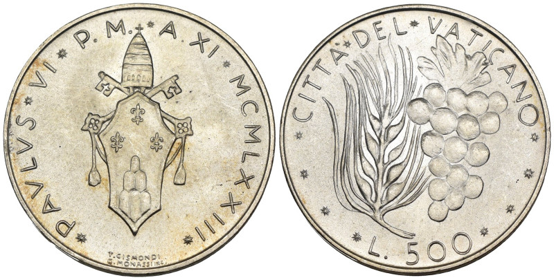 Paolo VI (1963-1978) - 500 Lire 1973 - Ag - Mont. 693

qFDC

SPEDIZIONE IN T...