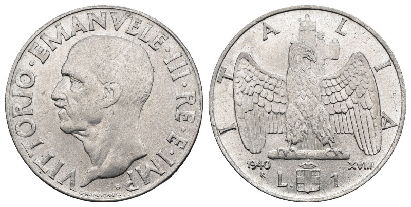 Regno d'Italia - Vittorio Emanuele III (1900-1943) - 1 Lira Impero 1940 XVIIII -...