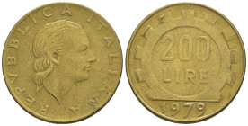 Repubblica Italiana - 200 Lire 1979 senza firma incisore.

mBB

SPEDIZIONE IN TUTTO IL MONDO - WORLDWIDE SHIPPING