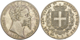 FALSO - Regno di Sardegna - Vittorio Emanuele II - 5 Lire 1856 Torino - 28,02 g

SPEDIZIONE SOLO IN ITALIA - SHIPPING ONLY IN ITALY