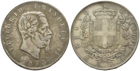 FALSO - Regno d'Italia - Vittorio Emanuele II - 5 Lire 1875 Milano - 23,60 g

SPEDIZIONE SOLO IN ITALIA - SHIPPING ONLY IN ITALY