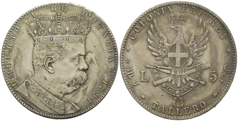 FALSO - Eritrea Italiana - Umberto I - Tallero/5 Lire 1891 - 26,87 g

SPEDIZIO...