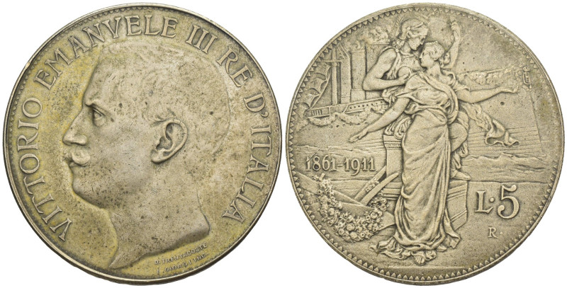 FALSO - Regno d'Italia - Vittorio Emanuele III (1900-1943) - 5 Lire 1911 - 22,64...