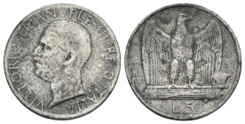 FALSO - Regno d'Italia - Vittorio Emanuele III (1900-1943) - 5 Lire Aquilotto 1927 - gr. 3,81; Ø mm 23

SPEDIZIONE SOLO IN ITALIA - SHIPPING ONLY IN...