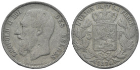 FALSO - Belgio - Leopoldo II - 5 Franchi 1874 - gr. 19,76

SPEDIZIONE SOLO IN ITALIA - SHIPPING ONLY IN ITALY
