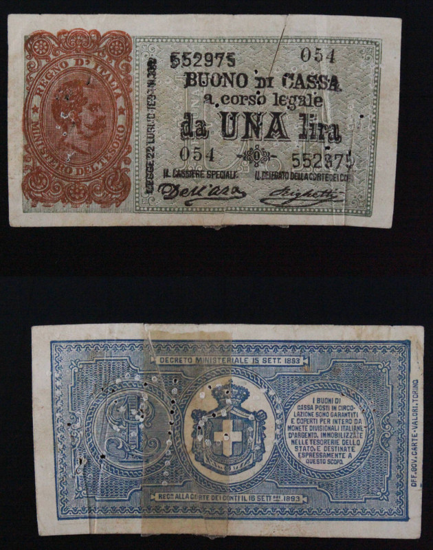 FALSO D'EPOCA - UMBERTO I - 1 LIRA 1894

SPEDIZIONE SOLO IN ITALIA - SHIPPING ...