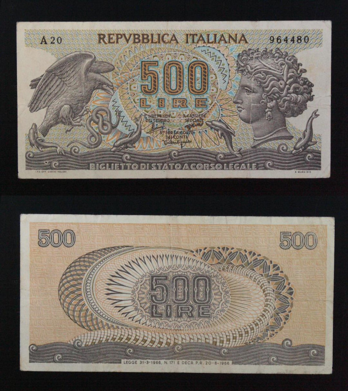 FALSO D'EPOCA - 500 LIRE ARETUSA 1966

SPEDIZIONE IN TUTTO IL MONDO - WORLDWID...