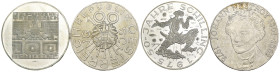 Austria - Lotto di 2 monete da 100 shilling 1975 e 1976 - Ag.