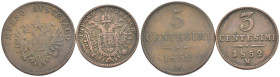 Milano - Regno Lombardo-Veneto - Lotto di 2 monete 5 Centesimi 1852 e 3 Centesimi 1852

SPEDIZIONE SOLO IN ITALIA - SHIPPING ONLY IN ITALY