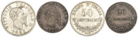 Regno d'Italia - Vittorio Emanuele II (1861-1878) - Lotto di 2 monete 50 Centesimi e 20 Centesimi Valore Milano 1863 - Ag

MB/BB

SPEDIZIONE SOLO ...