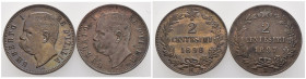 Umberto I (1878-1900) - Lotto di 2 monete da 2 Centesimi 1897 E 1898 - Cu. - ottima conservazione

SPEDIZIONE SOLO IN ITALIA - SHIPPING ONLY IN ITAL...