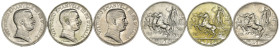 Regno d'Italia - Vittorio Emanuele III (1900-1943) - Lotto di 3 monete da 1 Lira Quadriga Briosa - 1915, 1916 (RARA),1917 - Ag

SPEDIZIONE SOLO IN I...