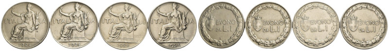 Regno d'Italia - Vittorio Emanuele III (1900-1943) - Lotto di 4 monete Buono da ...