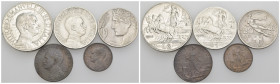 Vittorio Emanuele III - Lotto di 5 monete 1910: 1 Centesimo, 2 Centesimi (RARA), 20 Centesimi, 1 Lira, 2 Lire (RARA)

SPEDIZIONE SOLO IN ITALIA - SH...