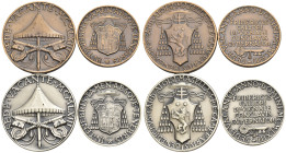 Sede Vacante (1963) - Lotto di 4 medaglie: 2 esemplari in Ag (26,83g; Ø 38 mm - 16,33 g; Ø 32 mm), 2 esemplari in AE (Ø 38 mm - Ø 32 mm)

SPEDIZIONE...
