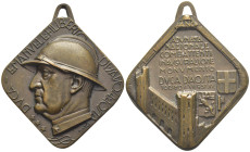 medaglia Emanuele FiIliberto di Savoia - Adunata Nazionale Combattenti - Inaugurazione Monumento Duca d'Aosta - Torino 1937 - 13,34 gr.; Ø 35x33 mm
...