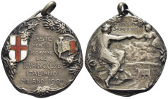 Medaglia Decennale del Touring Club Italiano, Gita al Sempione - Milano 1905 - Opus: Johnson smalti - Ø 27 mm; 12,13 g

SPEDIZIONE SOLO IN ITALIA - ...