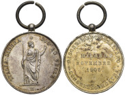 Medaglia Mostra Congresso Risorgimento Italiano - Milano, Novembre 1906 - opus: Johnson - metallo bianco - Ø 27 mm; 8,25 g

SPL

SPEDIZIONE SOLO I...