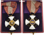 Regno d'Italia - Vittorio Emanuele III (1900-1943) - Cofanetto d'epoca contenente Medaglia con Croce Ordine della Corona d’Italia - Croce di Cavaliere...