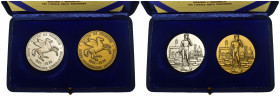Firenze - Lotto di 2 medaglie XXXV° Anniversario Liberazione 1944-1979 - Ag (32,74 g; Ø 46 mm) AE (40,43 g; Ø 46 mm) - in cofanetto

SPEDIZIONE IN T...