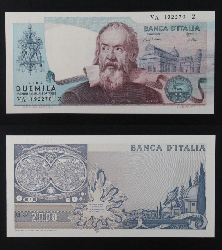 Repubblica Italiana - banconota 2000 Lire "Galileo" 24/10/1983 Azzurrina

FDS-...