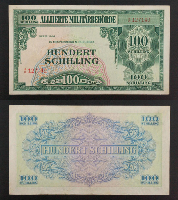 Austria - Alliierte Militarbehorde - banconota da 100 Scellini 1944 - P#110

V...