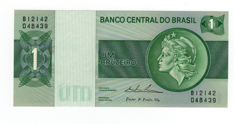 Brasile - banconota da 1 Cruzeiro ND (1972/1980) - P#191A

UNC

SPEDIZIONE I...