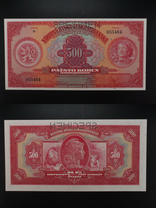 Cecoslovacchia - banconota 500 Korun SPECIMEN 1929 - P#24

UNC

SPEDIZIONE S...