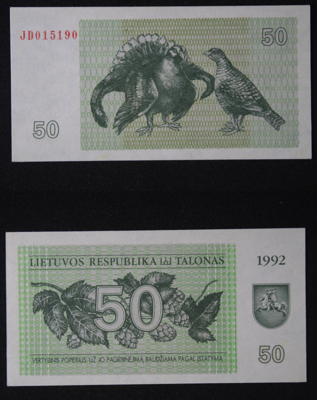 Lituania - banconota 50 Lati 1992 - P#41

UNC

SPEDIZIONE IN TUTTO IL MONDO ...