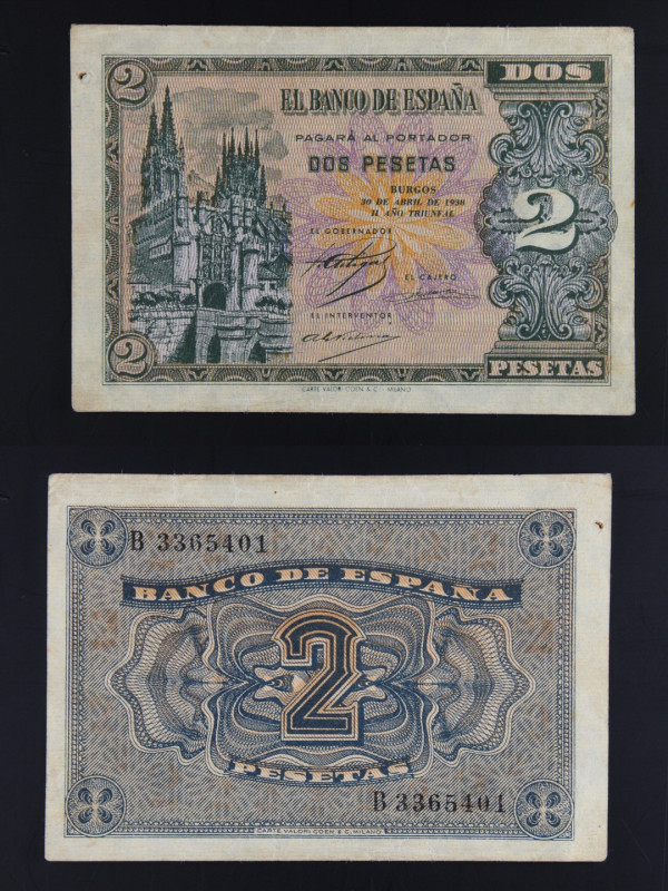 Spagna - Burgos - banconota 2 Pesetas 1938 - P#109

VF

SPEDIZIONE SOLO IN I...