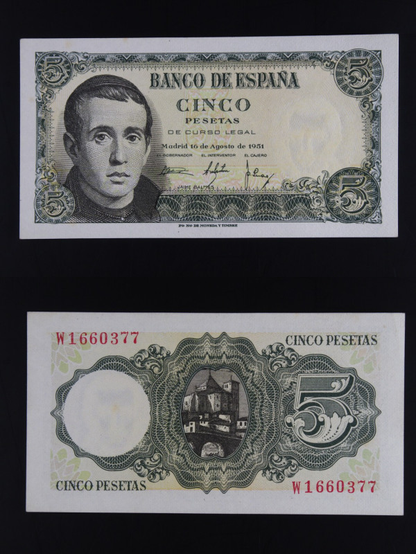 Spagna - banconota 5 Pesetas 1951 - P#140

UNC

SPEDIZIONE SOLO IN ITALIA - ...